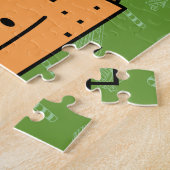 Taco met Santa Hat-kerstmansvlees salsa Legpuzzel (Zijkant)