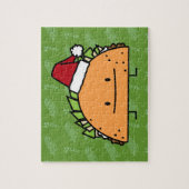 Taco met Santa Hat-kerstmansvlees salsa Legpuzzel (Verticaal)