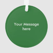 Taco met Santa Hat-kerstmansvlees salsa Ornament (achterkant)