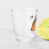 Taco met Santa Hat-kerstmansvlees salsa Shot Glas (Links)