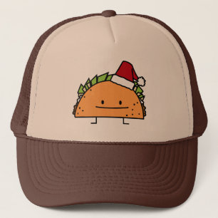 Taco met Santa Hat-kerstmansvlees salsa Trucker Pet