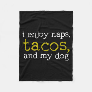 Taco Mexicaans eten liefhebber cadeau Taco grappig Fleece Deken