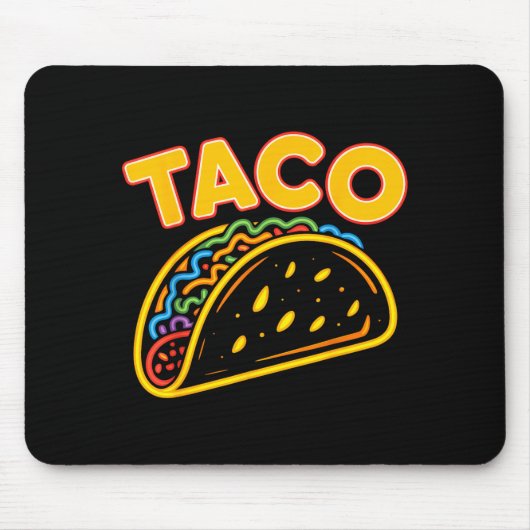 Taco mexicaans eten muismat (Voorkant)