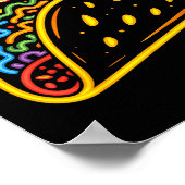 Taco Mexicaans eten Poster (Hoek)