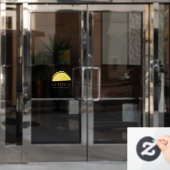 Taco Mexicaans Restaurant Modern Bedrijf Raamsticker (Kantoordeur)