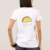 Taco Mexicaans Restaurant Modern Zakelijk T-shirt (Achterkant)