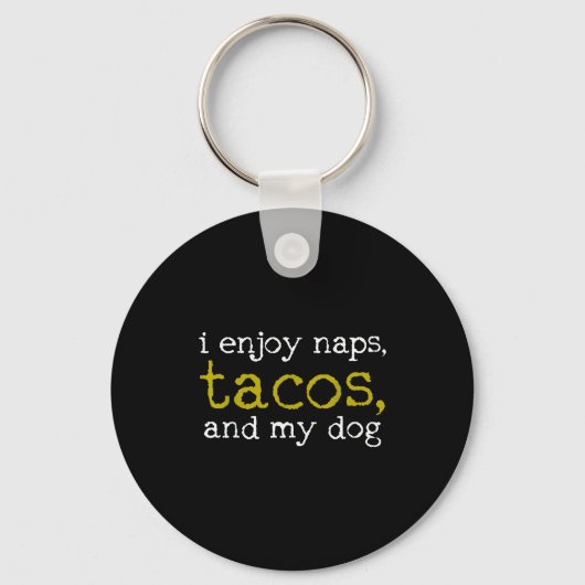 Taco Mexican Foodie Gift Taco Funny Sleutelhanger (Voorkant)