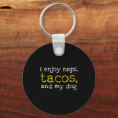 Taco Mexican Foodie Gift Taco Funny Sleutelhanger (Voorkant)
