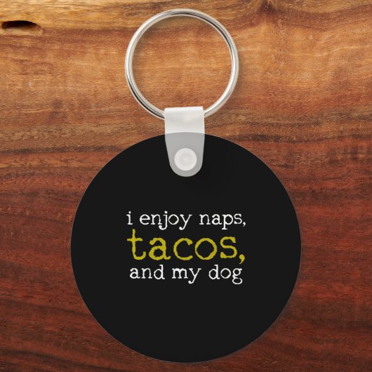 Taco Mexican Foodie Gift Taco Funny  Sleutelhanger (Voorkant)