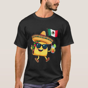 Taco Mexico Vlag Cinco de Mayo Mexicaanse onafhank T-shirt