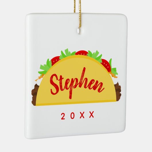 Taco-naam Keramisch Ornament (Rechts)