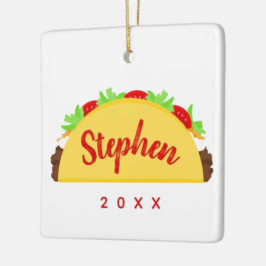 Taco-naam Keramisch Ornament (Links)