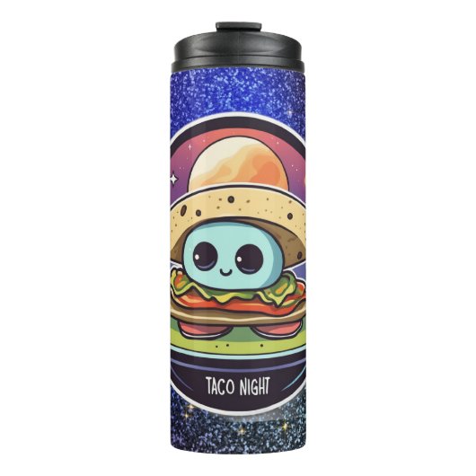 Taco Night Alien Thermosbeker (Voorkant)