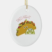 Taco Night Keramisch Ornament (Rechts)