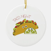 Taco Night Keramisch Ornament (Voorkant)