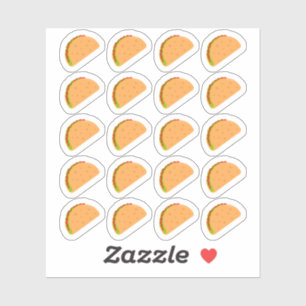 Taco Night Mexicaans Fast Food Menu Maaltijdplanne Sticker