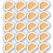 Taco Night Mexicaans Fast Food Menu Maaltijdplanne Sticker (Voorkant)