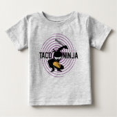 Taco Ninja Design - Baby Fine Jersey T-Shirt (Voorkant)