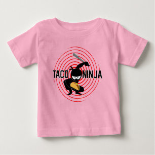 Taco Ninja Design - Baby Fine Jersey T-Shirt
