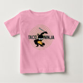 Taco Ninja Design - Baby Fine Jersey T-Shirt (Voorkant)