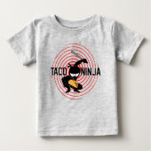 Taco Ninja Design - Baby Fine Jersey T-Shirt (Voorkant)