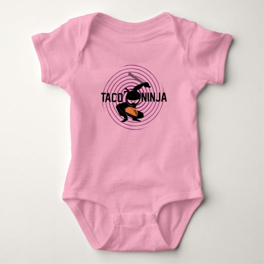 Taco Ninja Design - Baby Jersey Bodysuit (Voorkant)