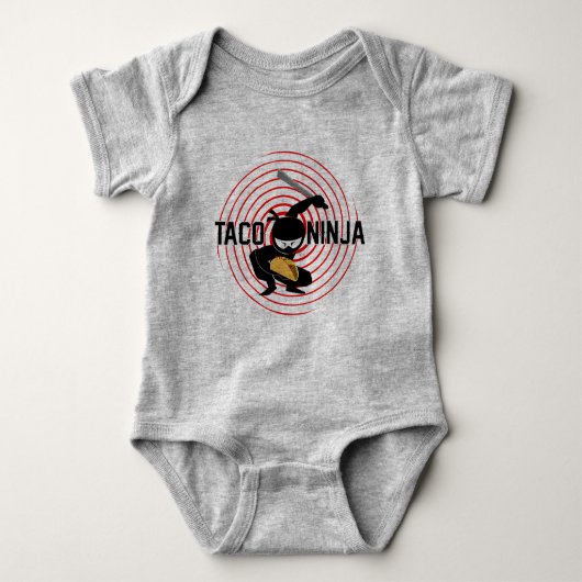 Taco Ninja Design - Baby Jersey Bodysuit (Voorkant)