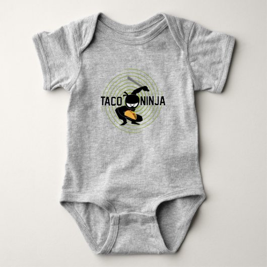 Taco Ninja Design - Baby Jersey Bodysuit (Voorkant)