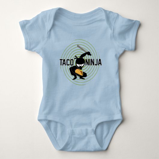 Taco Ninja Design - Baby Jersey Bodysuit (Voorkant)