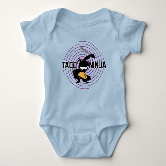 Taco Ninja Design - Baby Jersey Bodysuit (Voorkant)