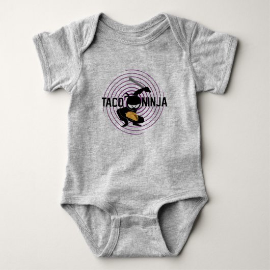 Taco Ninja Design - Baby Jersey Bodysuit (Voorkant)