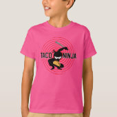 Taco Ninja Design - Kinderen Basic T-Shirt (Voorkant)