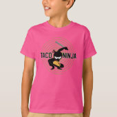 Taco Ninja Design - Kinderen Basic T-Shirt (Voorkant)