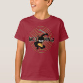 Taco Ninja Design - Kinderen Basic T-Shirt (Voorkant)