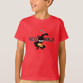 Taco Ninja Design - Kinderen Basic T-Shirt (Voorkant)