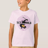 Taco Ninja Design - Kinderen Basic T-Shirt (Voorkant)