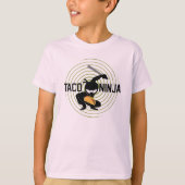 Taco Ninja Design - Kinderen Basic T-Shirt (Voorkant)