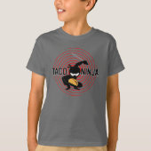 Taco Ninja Design - Kinderen Basic T-Shirt (Voorkant)