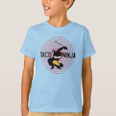 Taco Ninja Design - Kinderen Basic T-Shirt (Voorkant)