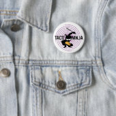 Taco Ninja Design - Round Button (In situ)