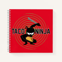 Taco Ninja Design - Spiraalvormig Notitieboek