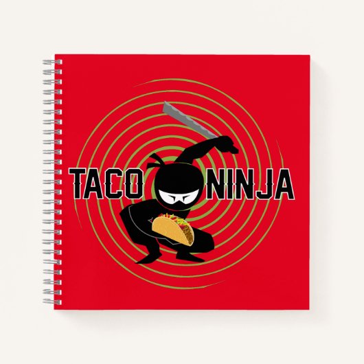 Taco Ninja Design - Spiraalvormig Notitieboek (Voorkant)