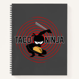 Taco Ninja Design - Spiraalvormig Notitieboek