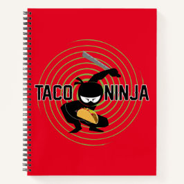 Taco Ninja Design - Spiraalvormig Notitieboek