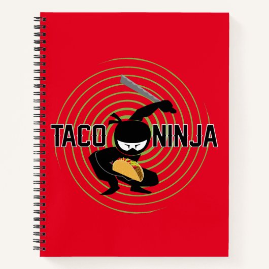 Taco Ninja Design - Spiraalvormig Notitieboek (Voorkant)