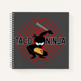 Taco Ninja Design - Spiraalvormig Notitieboek