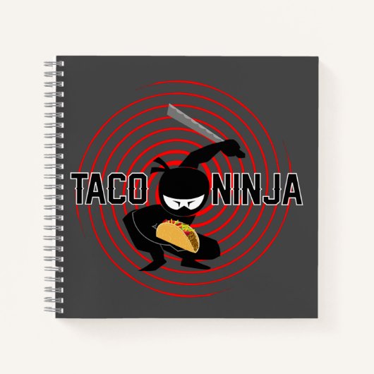Taco Ninja Design - Spiraalvormig Notitieboek (Voorkant)