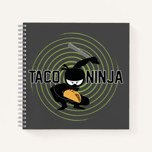 Taco Ninja Design - Spiraalvormig Notitieboek (Voorkant)