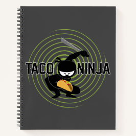 Taco Ninja Design - Spiraalvormig Notitieboek