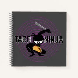 Taco Ninja Design - Spiraalvormig Notitieboek
